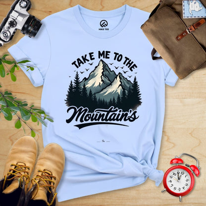 Hike Tee T-Shirt Baby Blue / S Take Me Shirt