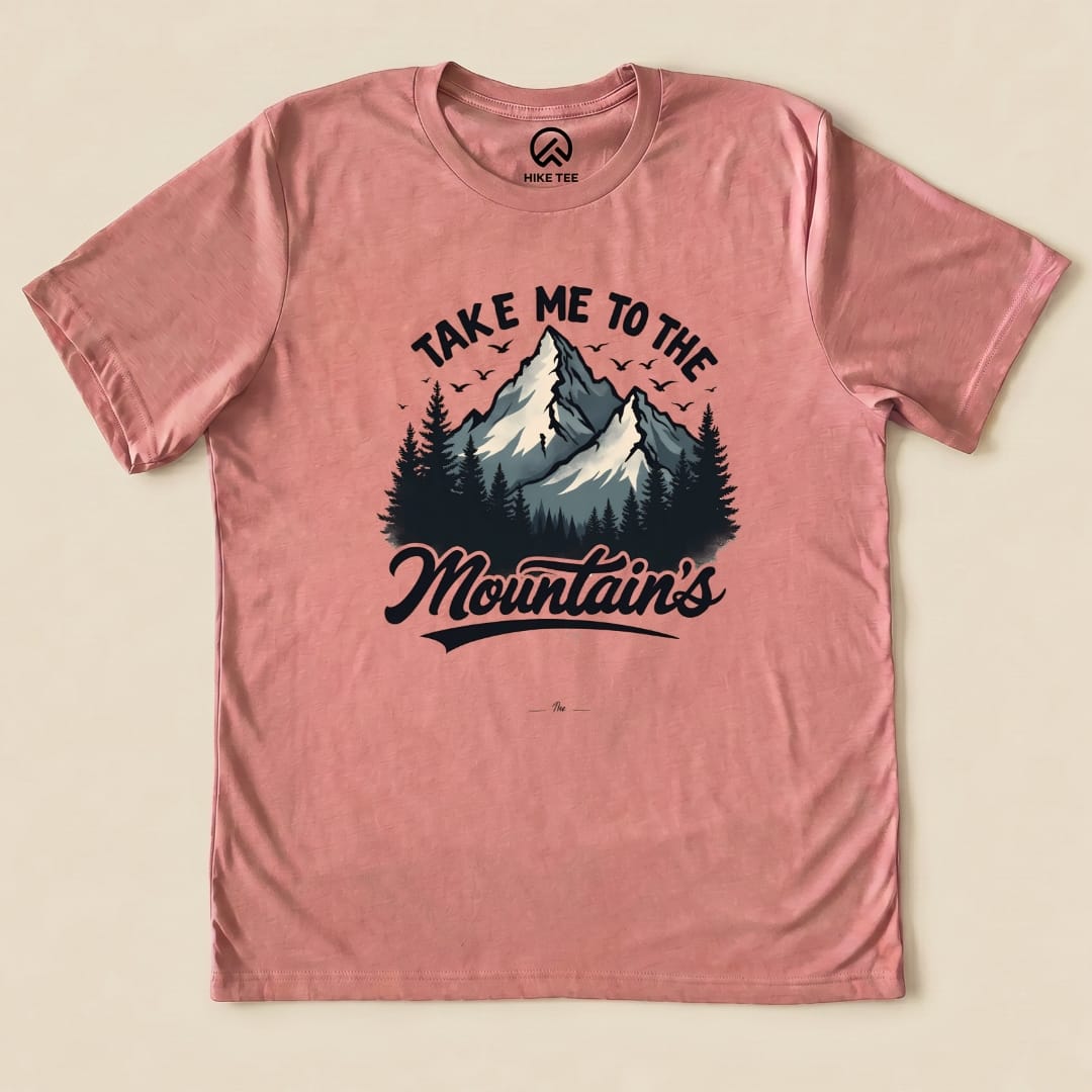Take Me Shirt Hike Tee T-Shirt Heather Mauve / S