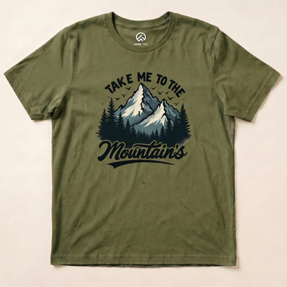 Take Me Shirt Hike Tee T-Shirt Military Green / S