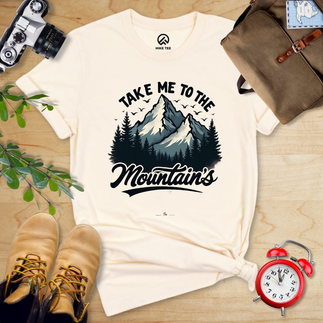 Hike Tee T-Shirt Natural / S Take Me Shirt