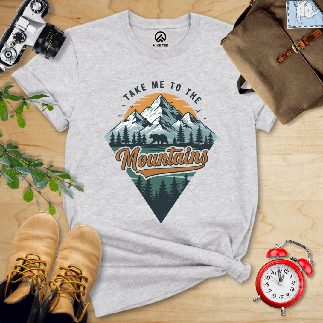 Hike Tee T-Shirt Athletic Heather / S Take Me To The Mountains Shirt