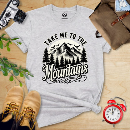 Hike Tee T-Shirt Athletic Heather / S Take me to the Mountains Shirt