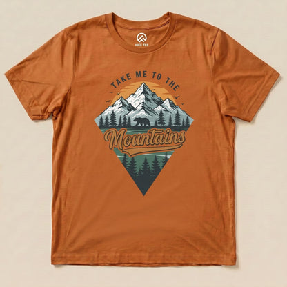 Take Me To The Mountains Shirt Hike Tee T-Shirt Autumn / S