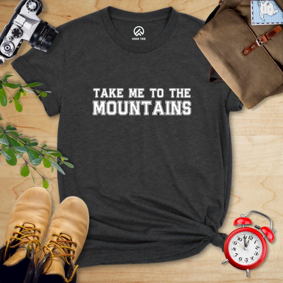 Hike Tee T-Shirt Dark Grey Heather / S Take Me To The Mountains Shirt