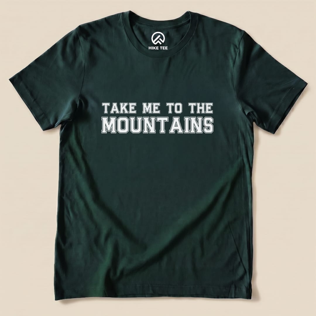 Take Me To The Mountains Shirt Hike Tee T-Shirt Forest / S