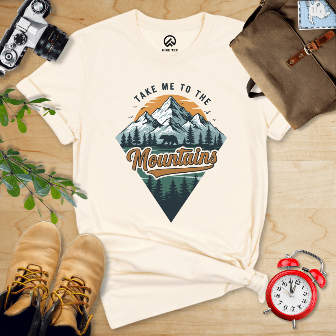 Hike Tee T-Shirt Natural / S Take Me To The Mountains Shirt