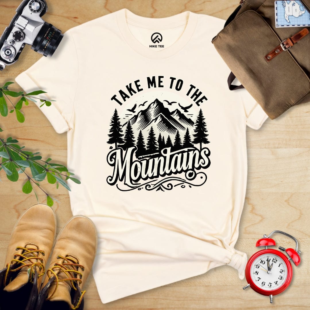 Hike Tee T-Shirt Natural / S Take me to the Mountains Shirt
