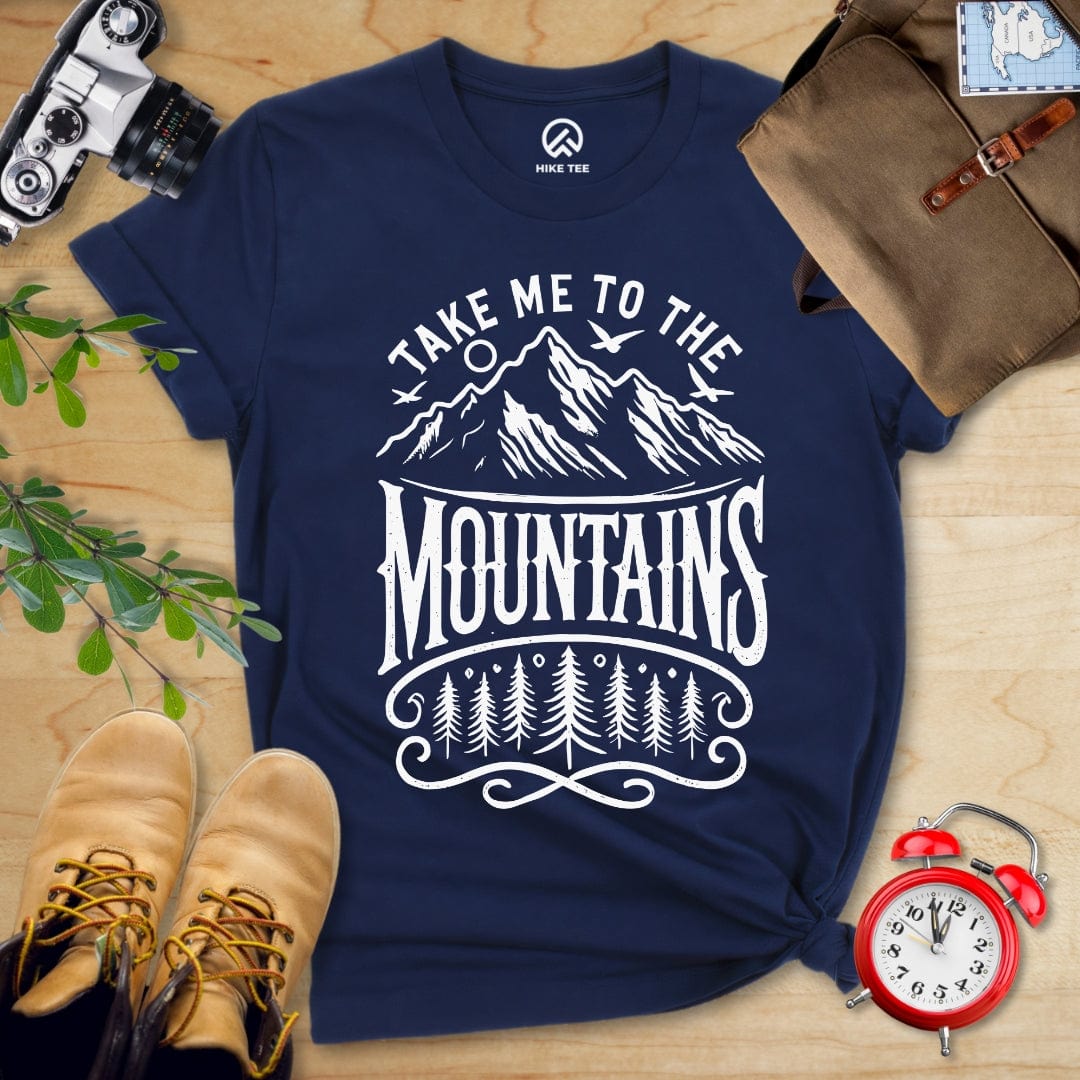 Hike Tee T-Shirt Navy / S Take Me To The Mountains Shirt