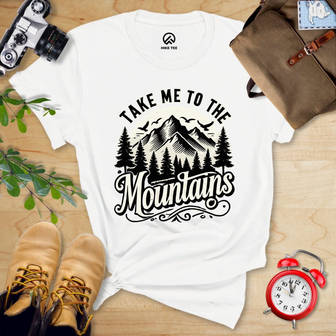 Hike Tee T-Shirt White / S Take me to the Mountains Shirt