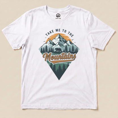 Take Me To The Mountains Shirt Hike Tee T-Shirt White / S