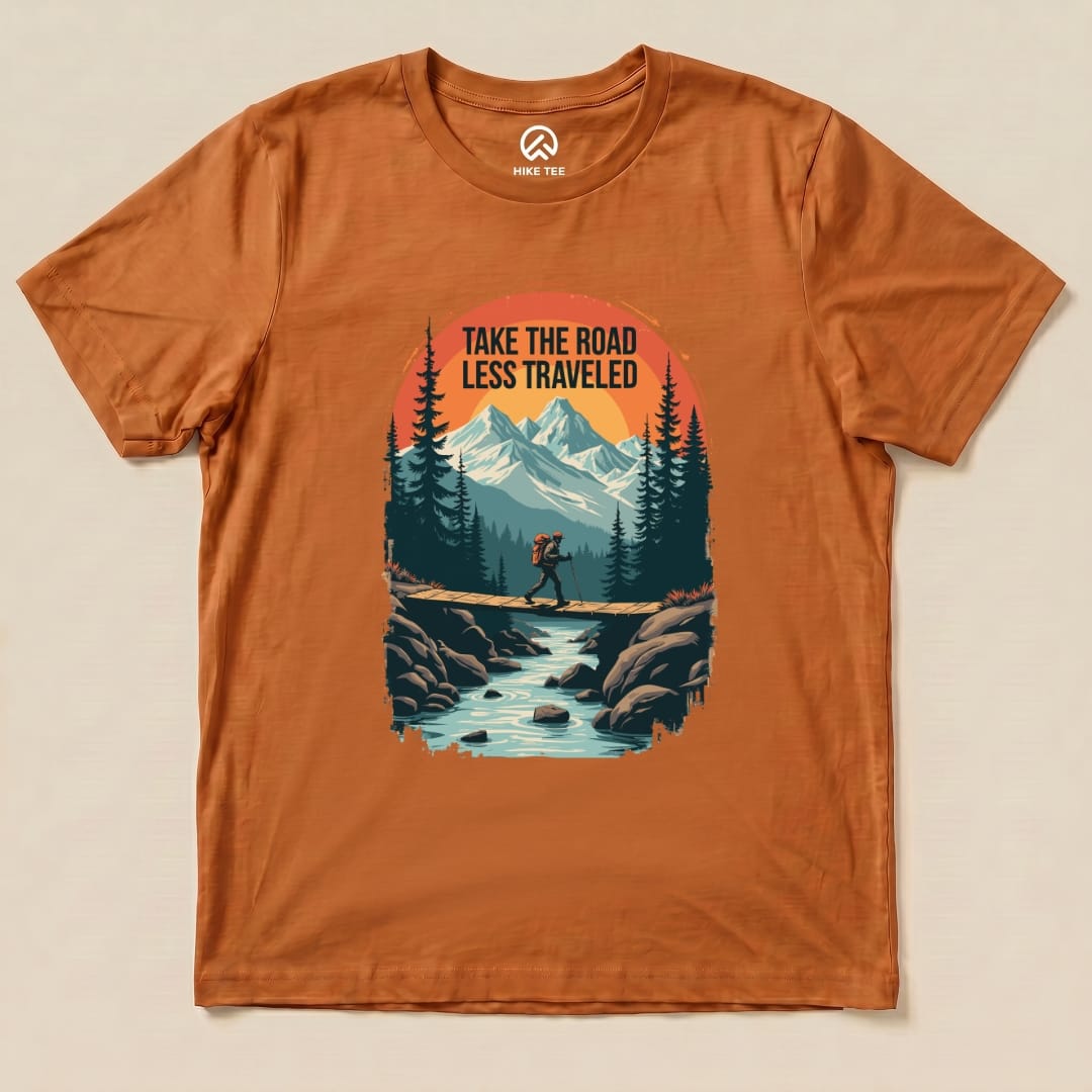 Take the Road Less Traveled Shirt Hike Tee T-Shirt Autumn / S