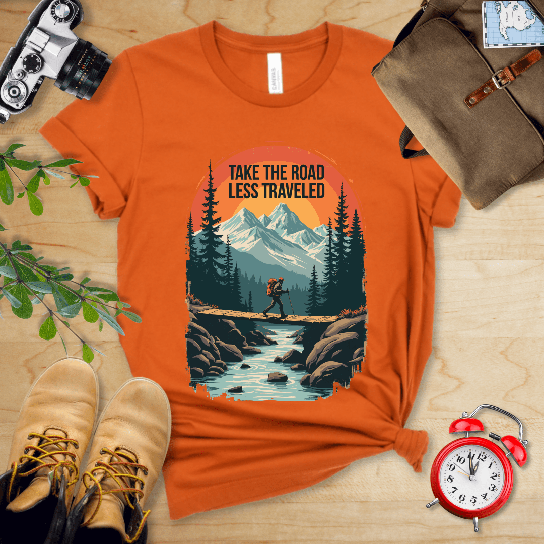 Printify T-Shirt Autumn / S Take the Road Less Traveled Shirt