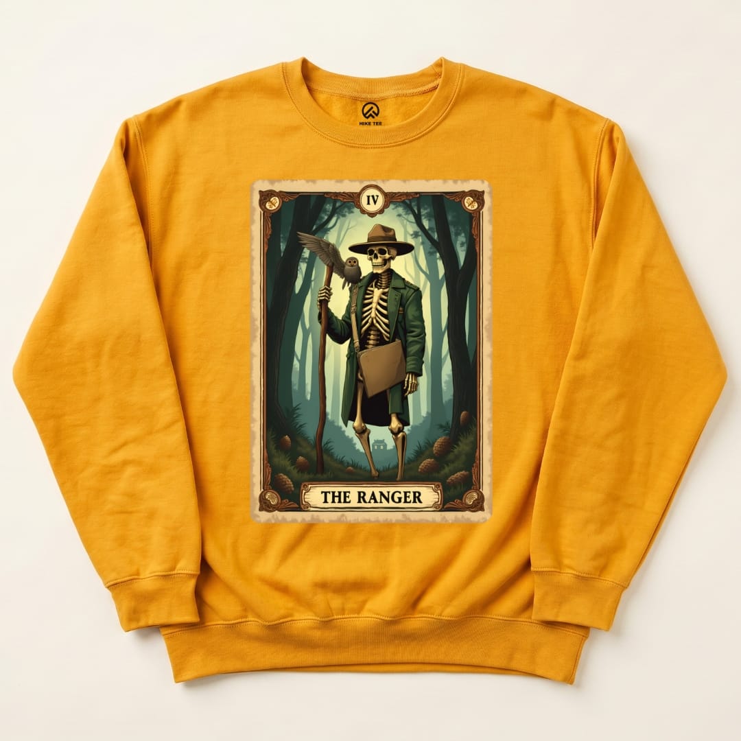 Tarrot Card Ranger Sweatshirt Hike Tee Sweatshirt Gold / S