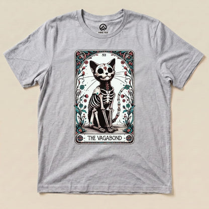 Tarrot Cat Vagabond Shirt Hike Tee T-Shirt Athletic Heather / S