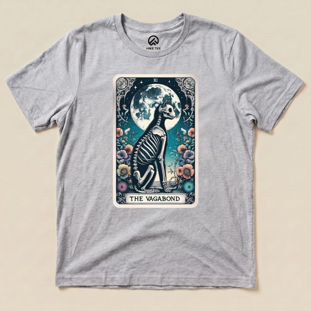 Tarrot Cat Vagabond Shirt Hike Tee T-Shirt Athletic Heather / S