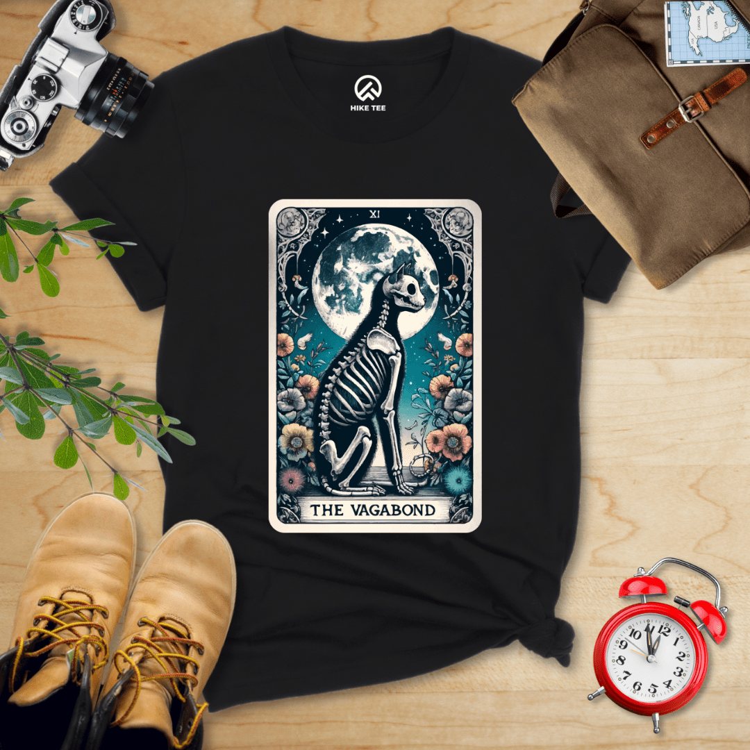 Hike Tee T-Shirt Black / S Tarrot Cat Vagabond Shirt