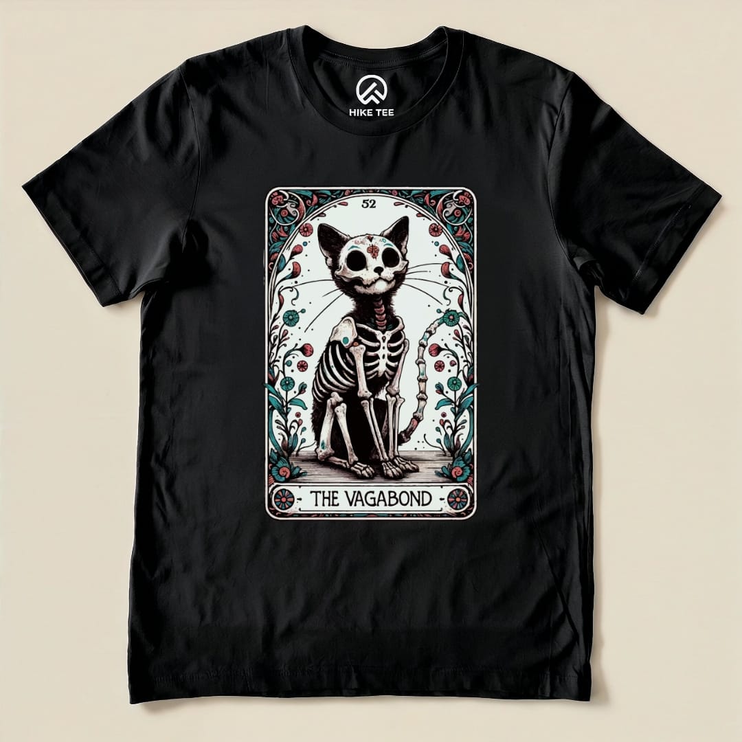 Tarrot Cat Vagabond Shirt Hike Tee T-Shirt Black / S
