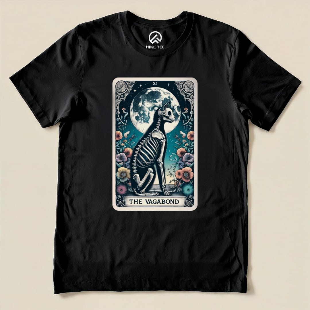 Tarrot Cat Vagabond Shirt Hike Tee T-Shirt Black / S