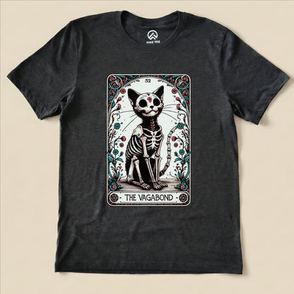 Tarrot Cat Vagabond Shirt Hike Tee T-Shirt Dark Grey Heather / S