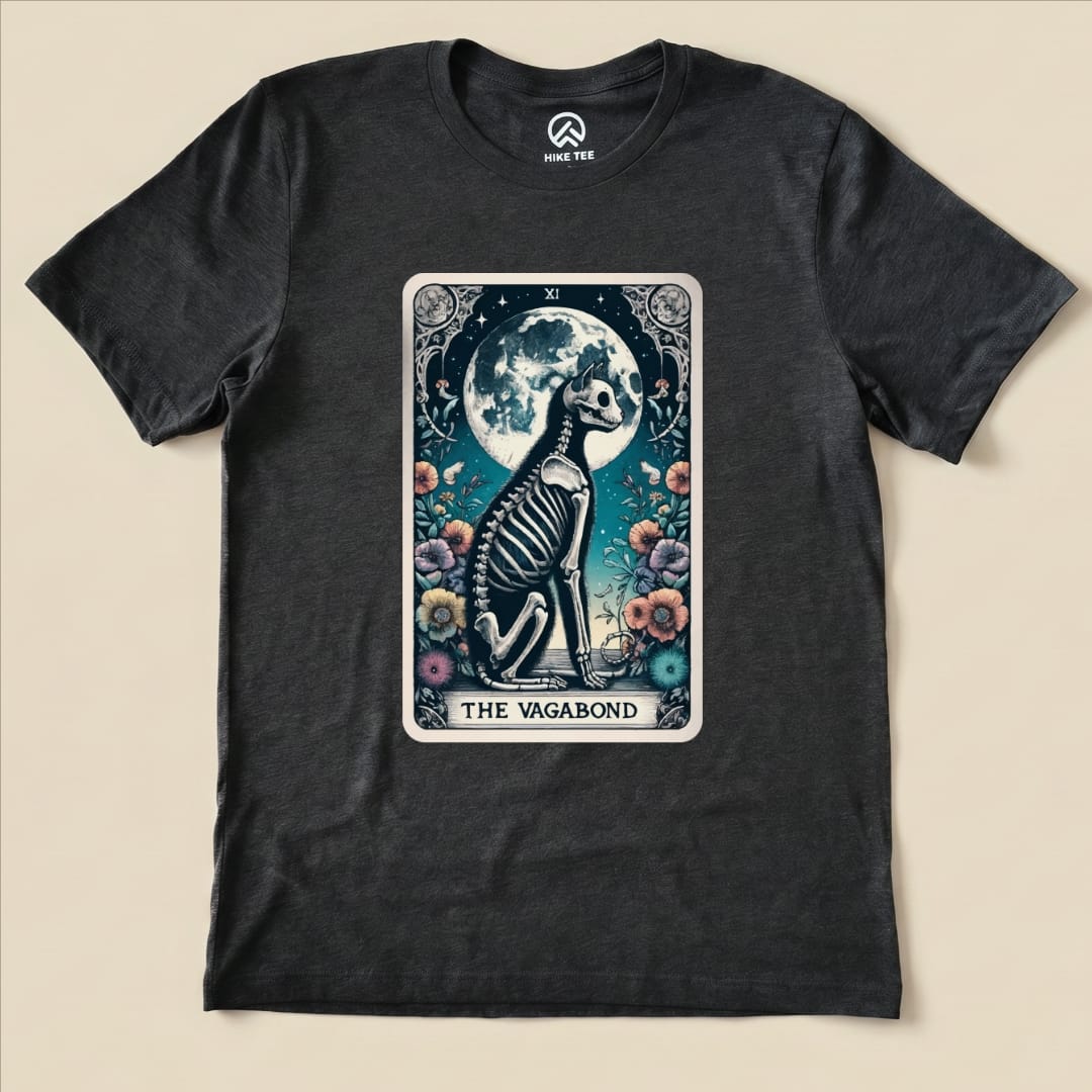 Tarrot Cat Vagabond Shirt Hike Tee T-Shirt Dark Grey Heather / S