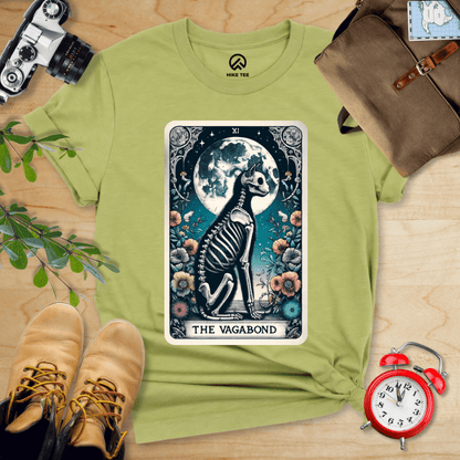 Hike Tee T-Shirt Heather Green / S Tarrot Cat Vagabond Shirt