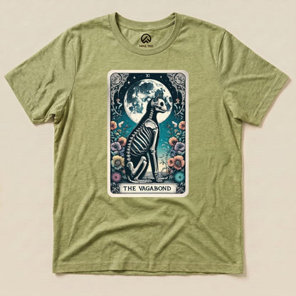 Tarrot Cat Vagabond Shirt Hike Tee T-Shirt Heather Green / S