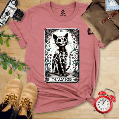 Hike Tee T-Shirt Heather Mauve / S Tarrot Cat Vagabond Shirt