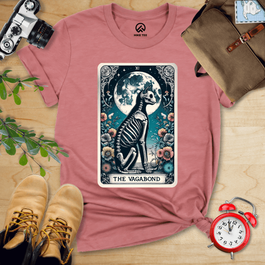 Hike Tee T-Shirt Heather Mauve / S Tarrot Cat Vagabond Shirt