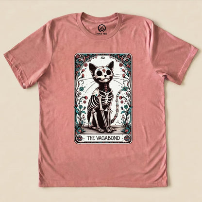 Tarrot Cat Vagabond Shirt Hike Tee T-Shirt Heather Mauve / S