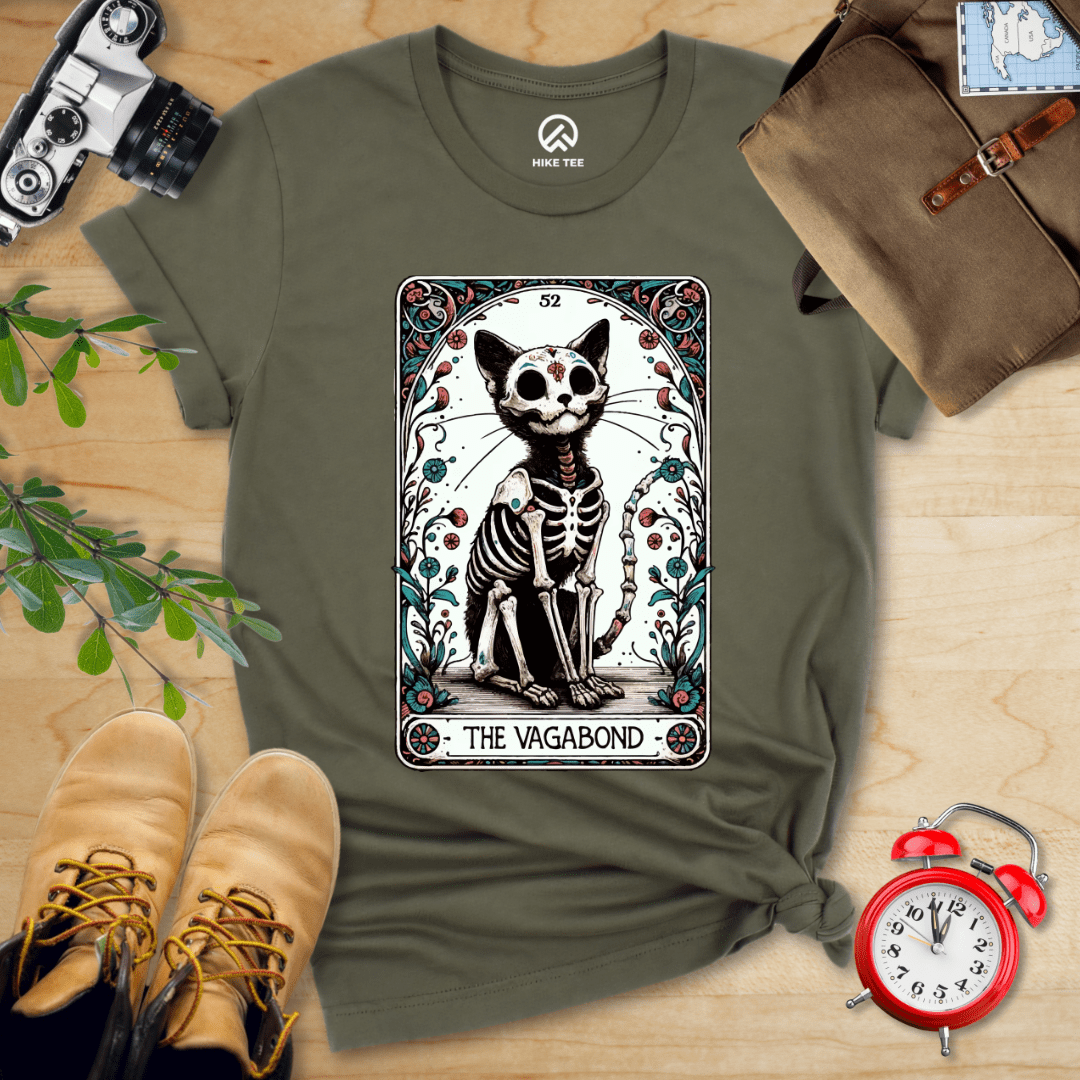 Hike Tee T-Shirt Military Green / S Tarrot Cat Vagabond Shirt