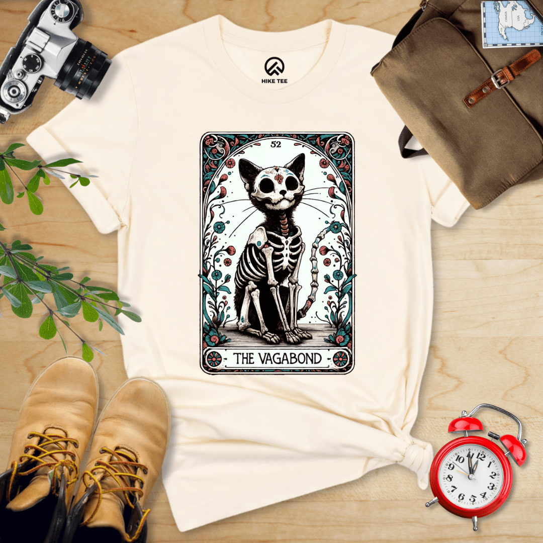 Hike Tee T-Shirt Natural / S Tarrot Cat Vagabond Shirt