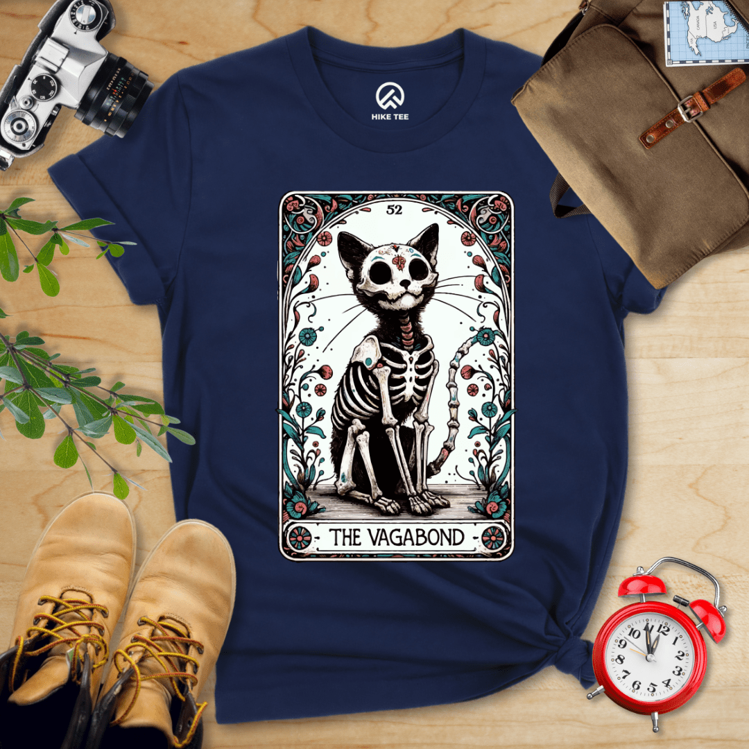 Hike Tee T-Shirt Navy / S Tarrot Cat Vagabond Shirt