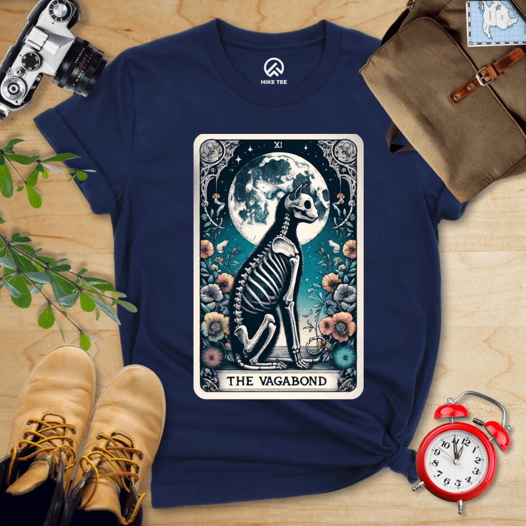 Hike Tee T-Shirt Navy / S Tarrot Cat Vagabond Shirt