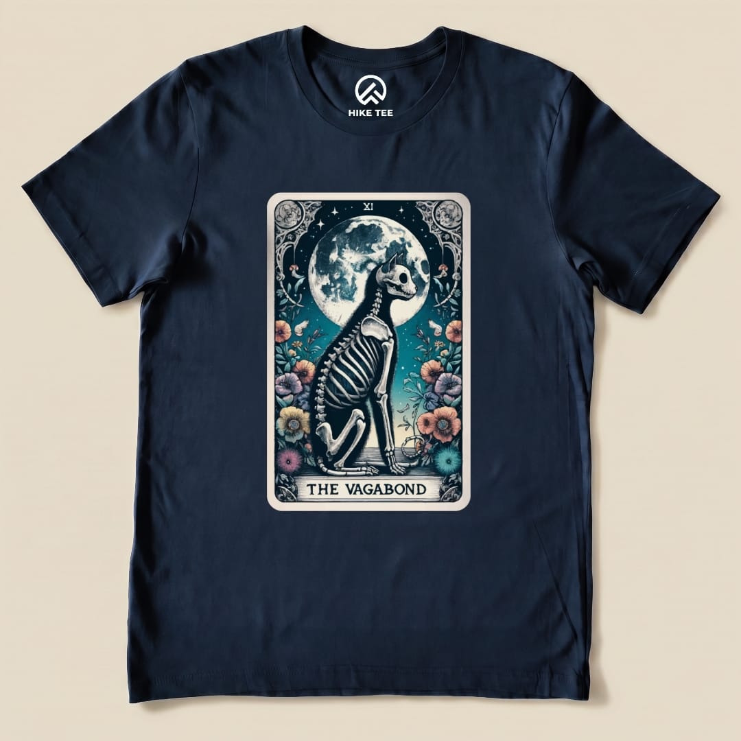 Tarrot Cat Vagabond Shirt Hike Tee T-Shirt Navy / S