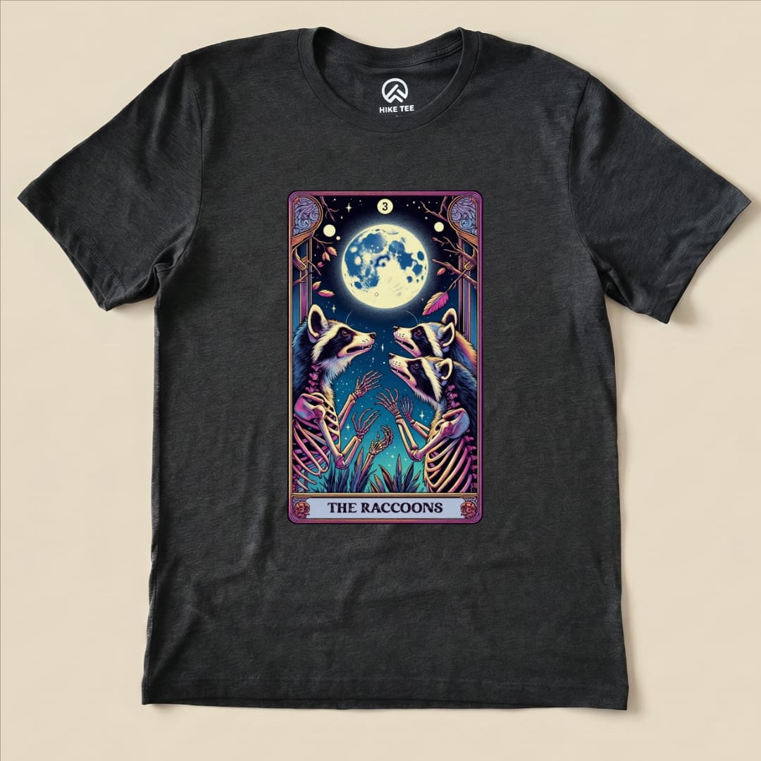 Tarrot Raccoon Shirt Hike Tee T-Shirt Dark Grey Heather / S