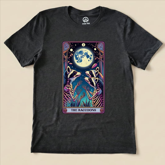 Tarrot Raccoon Shirt Hike Tee T-Shirt Dark Grey Heather / S