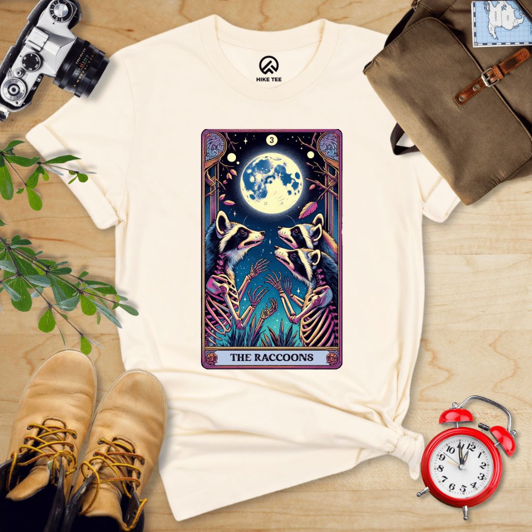 Hike Tee T-Shirt Natural / S Tarrot Raccoon Shirt