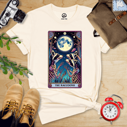 Hike Tee T-Shirt Natural / S Tarrot Raccoon Shirt