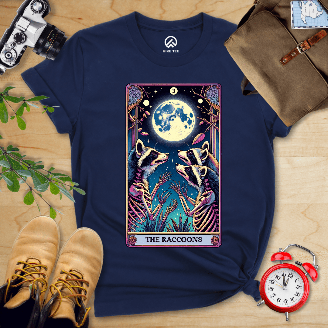 Hike Tee T-Shirt Navy / S Tarrot Raccoon Shirt