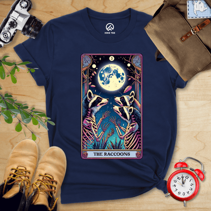 Hike Tee T-Shirt Navy / S Tarrot Raccoon Shirt