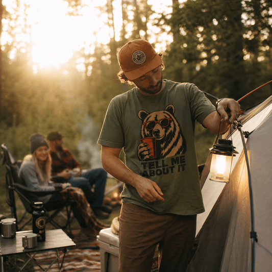Tell me about it Bear Shirt Hike Tee T-Shirt