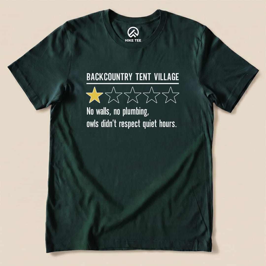 Tent Village Review Shirt Hike Tee T-Shirt Forest / S