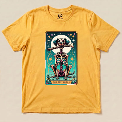 Th Best Friend Tarot Card Dog Shirt Hike Tee T-Shirt Gold / S