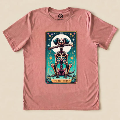 Th Best Friend Tarot Card Dog Shirt Hike Tee T-Shirt Heather Mauve / S