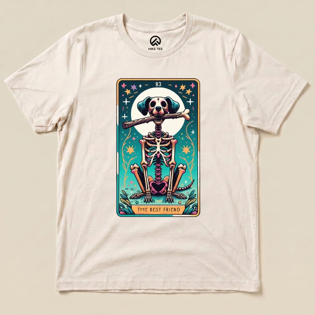 Th Best Friend Tarot Card Dog Shirt Hike Tee T-Shirt Natural / S