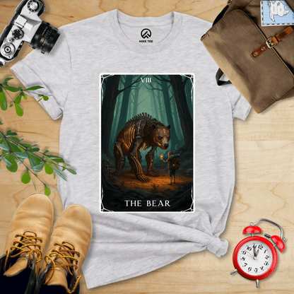 Hike Tee T-Shirt Athletic Heather / S The Bear Tarrot Card Shirt