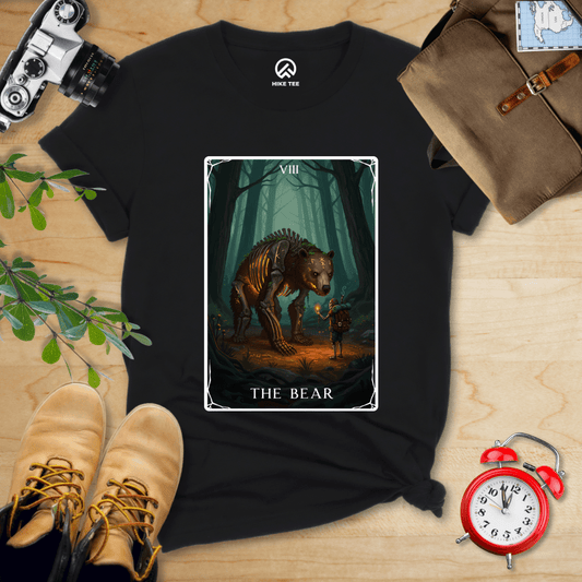 Hike Tee T-Shirt Black / S The Bear Tarrot Card Shirt