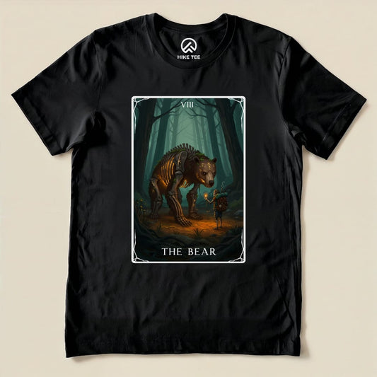 Hike Tee T-Shirt Black / S The Bear Tarrot Card Shirt