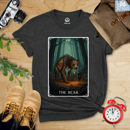 Hike Tee T-Shirt Dark Grey Heather / S The Bear Tarrot Card Shirt