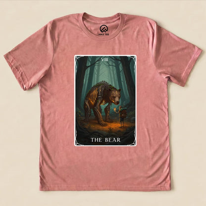 Hike Tee T-Shirt Heather Mauve / S The Bear Tarrot Card Shirt